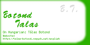 botond talas business card